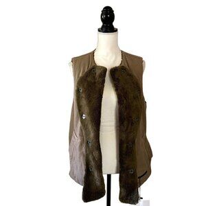Kapital | Made in Japan Vintage Fleece Denim Vest Jacket | Brown | Size: 3